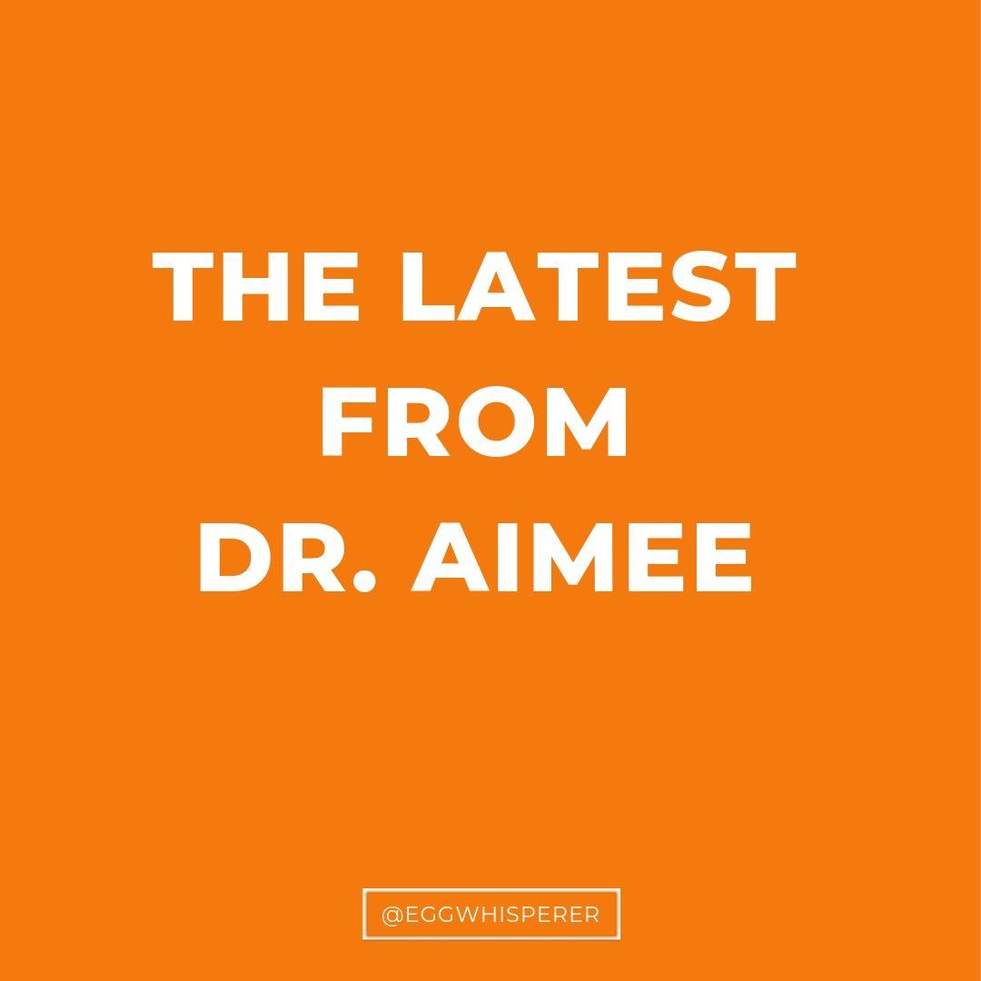 The latest from Dr. Aimee