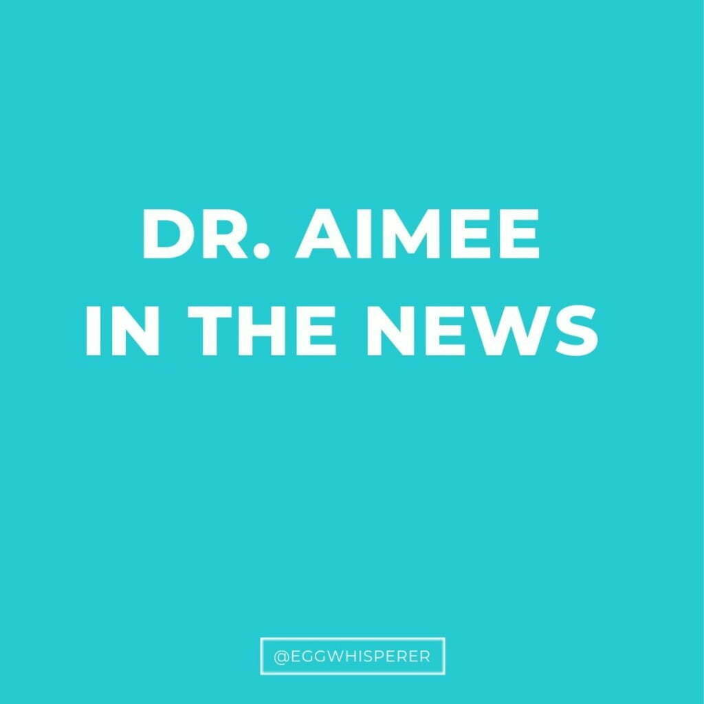 Dr Aimee in the news